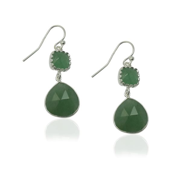Aventurine Hanging earring model E5-038